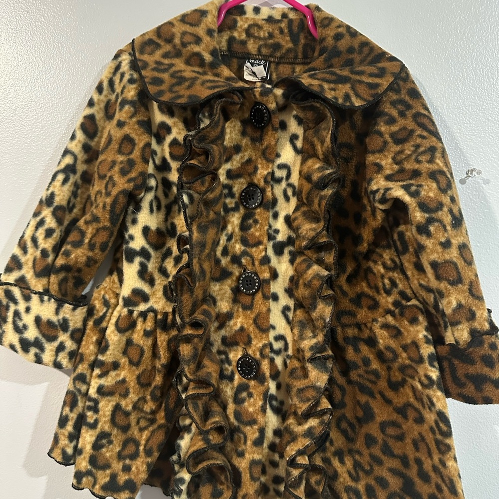 Leopard Print Kids Coat